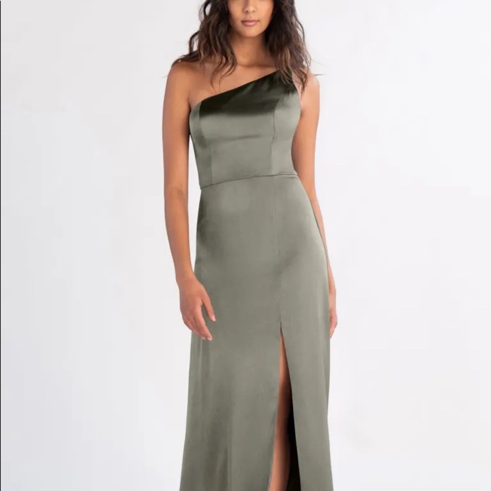 jenny yoo moss bridesmaid dresses | | Jenny Yoo Dress Luxe Satin Color:Marine Blue Plaid Quanisha Yellow Beaded Floral The Celia dress features style:Cap Toe